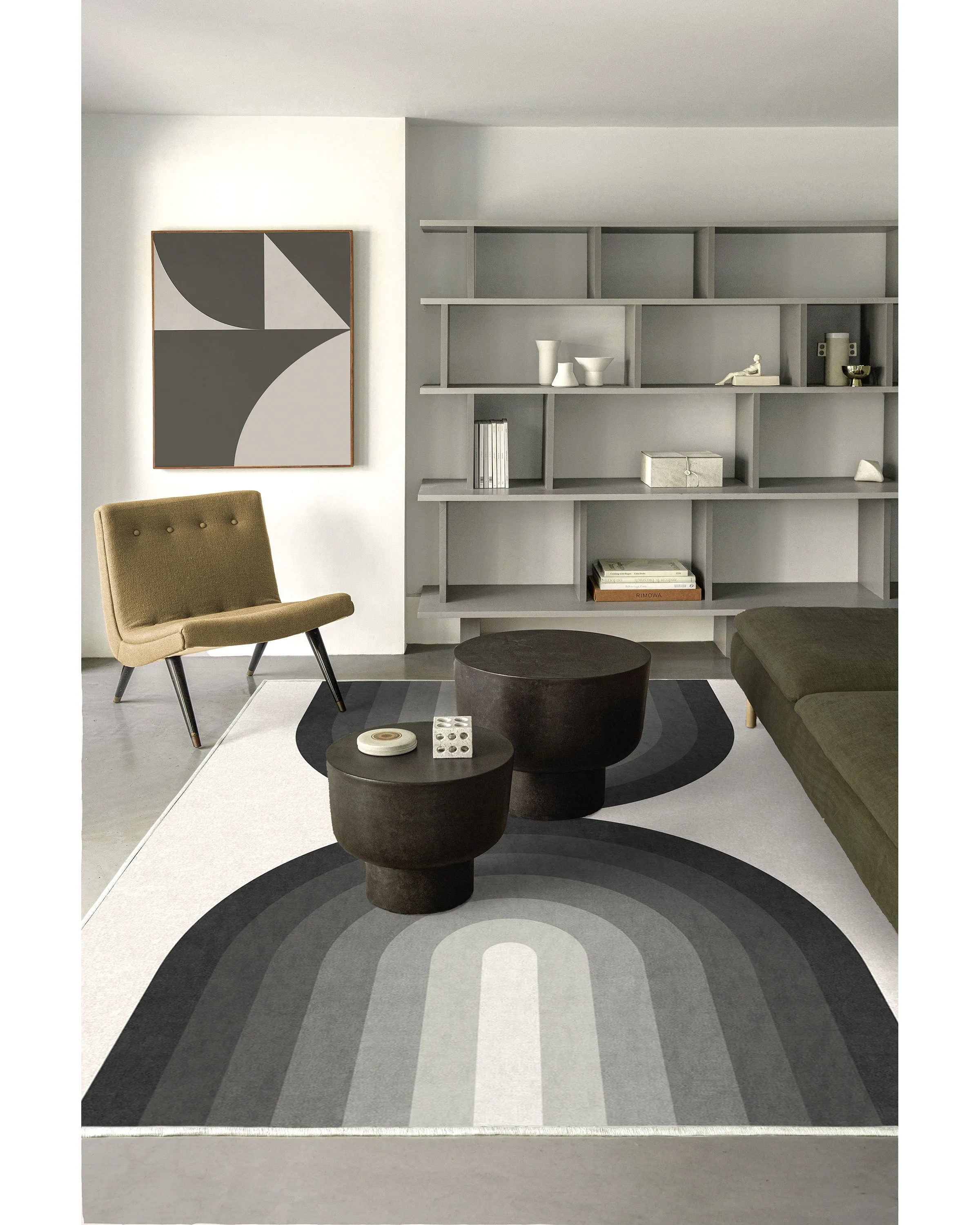 Absida Greyscale Tufted Rug