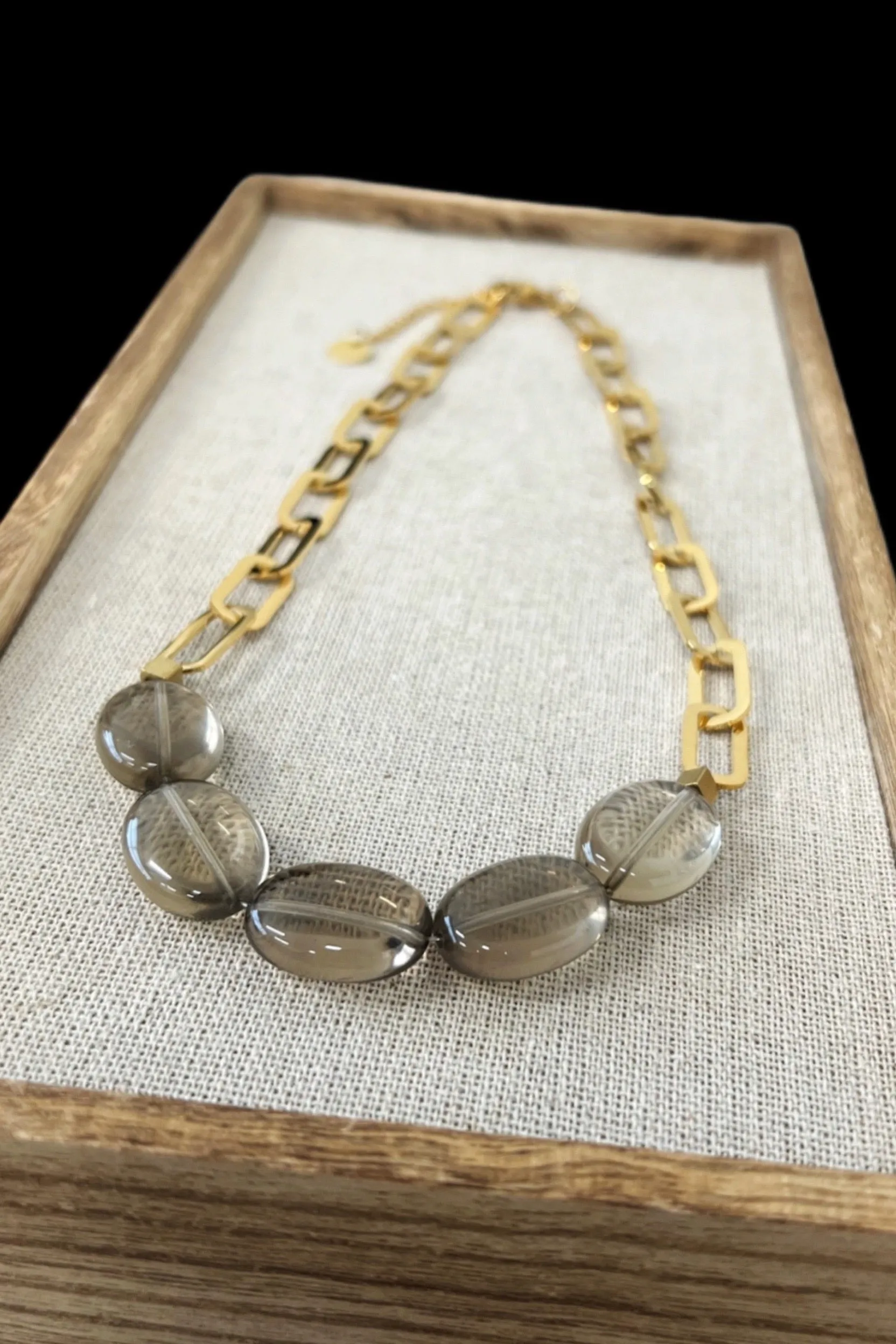 Angelic Stone Chain Necklace - FINAL SALE
