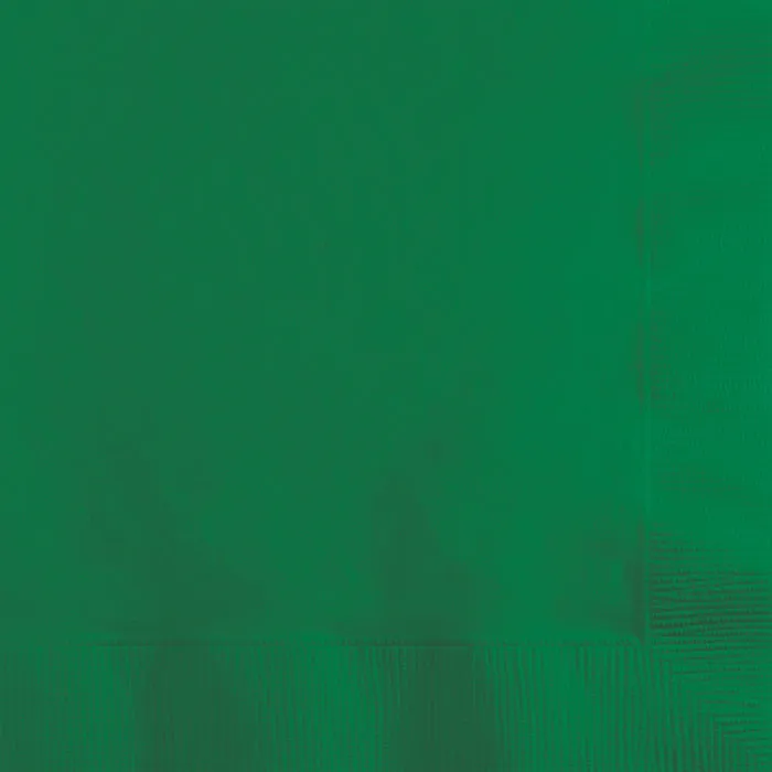 Bulk Emerald Green 2 Ply Beverage Napkins (1200 per Case)
