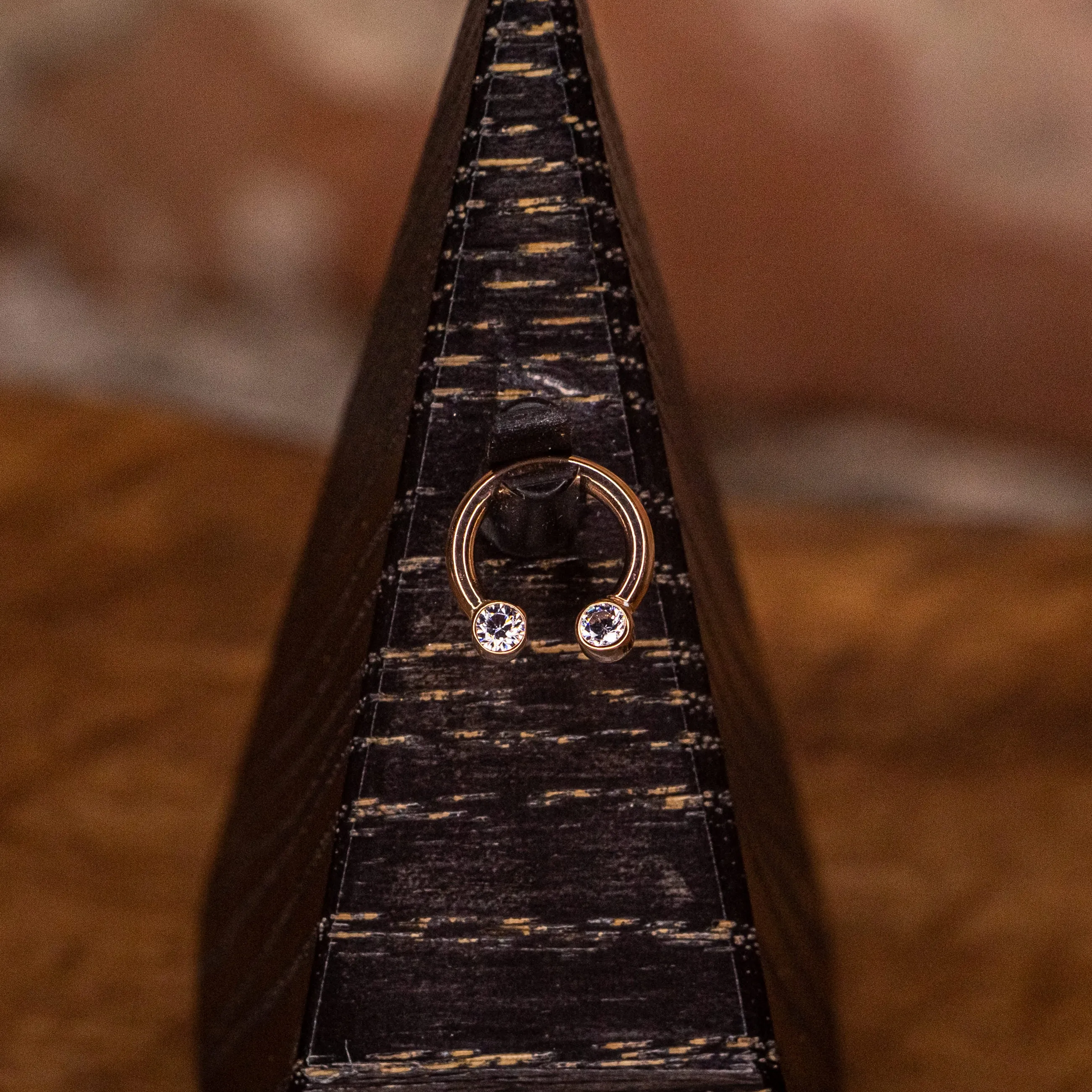 Circular Barbell in Rose Gold