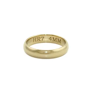 Classic 4mm Gold Band