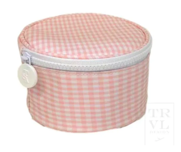 Coated Canvas Gingham Jewelry Round