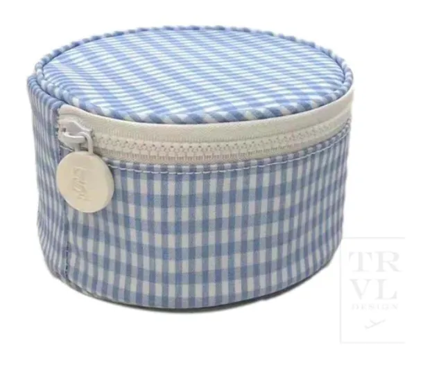 Coated Canvas Gingham Jewelry Round