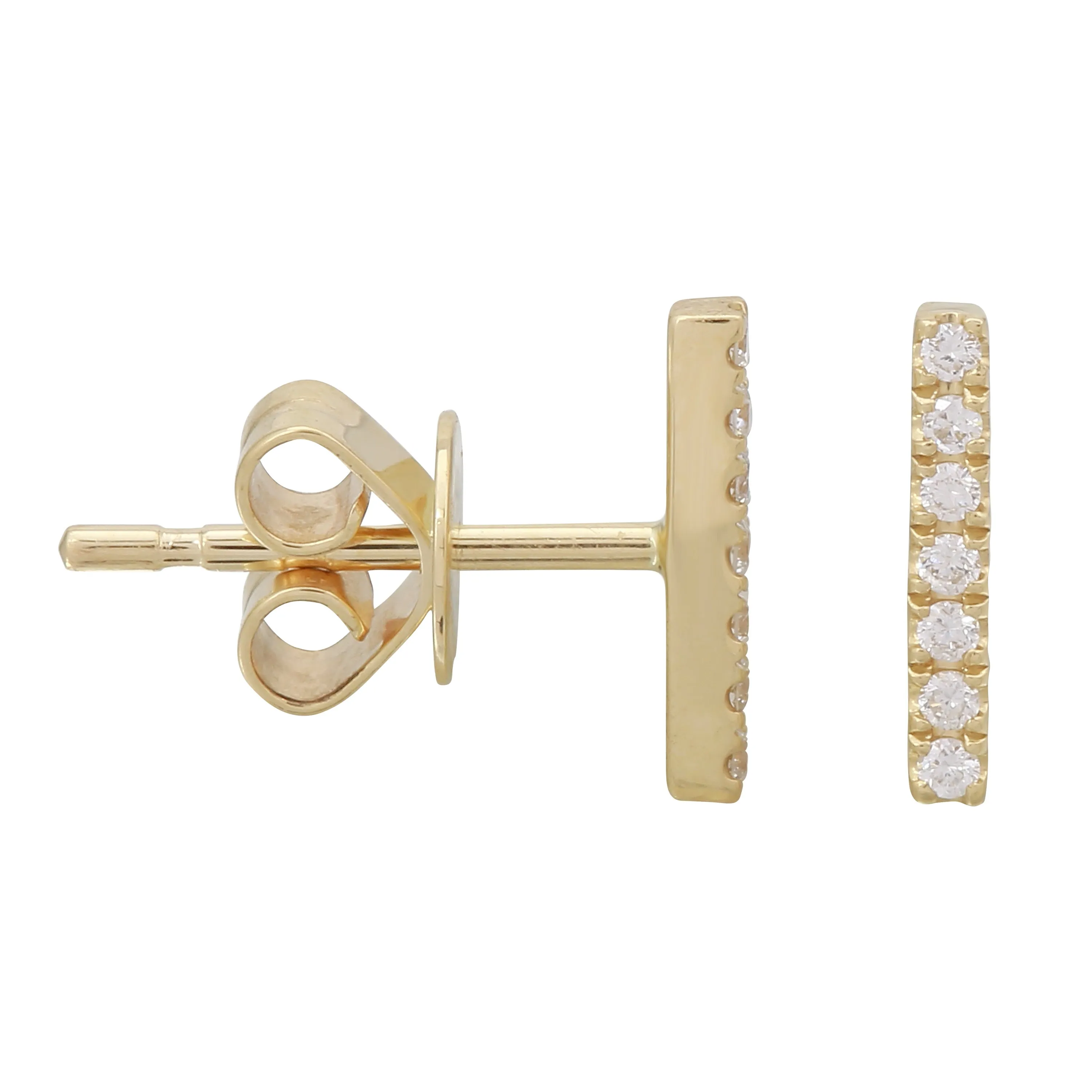 Diamond Bar Studs