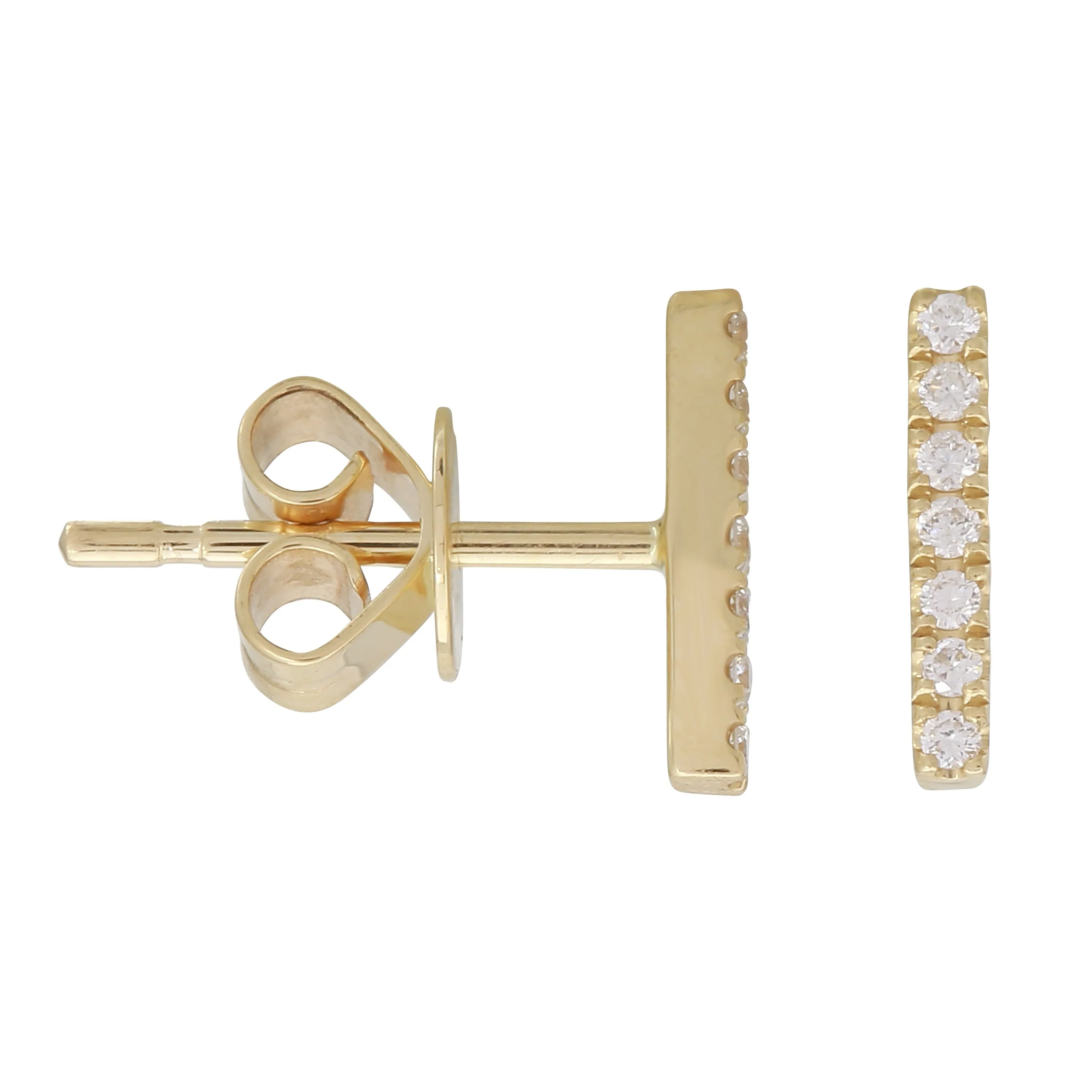 Diamond Bar Studs