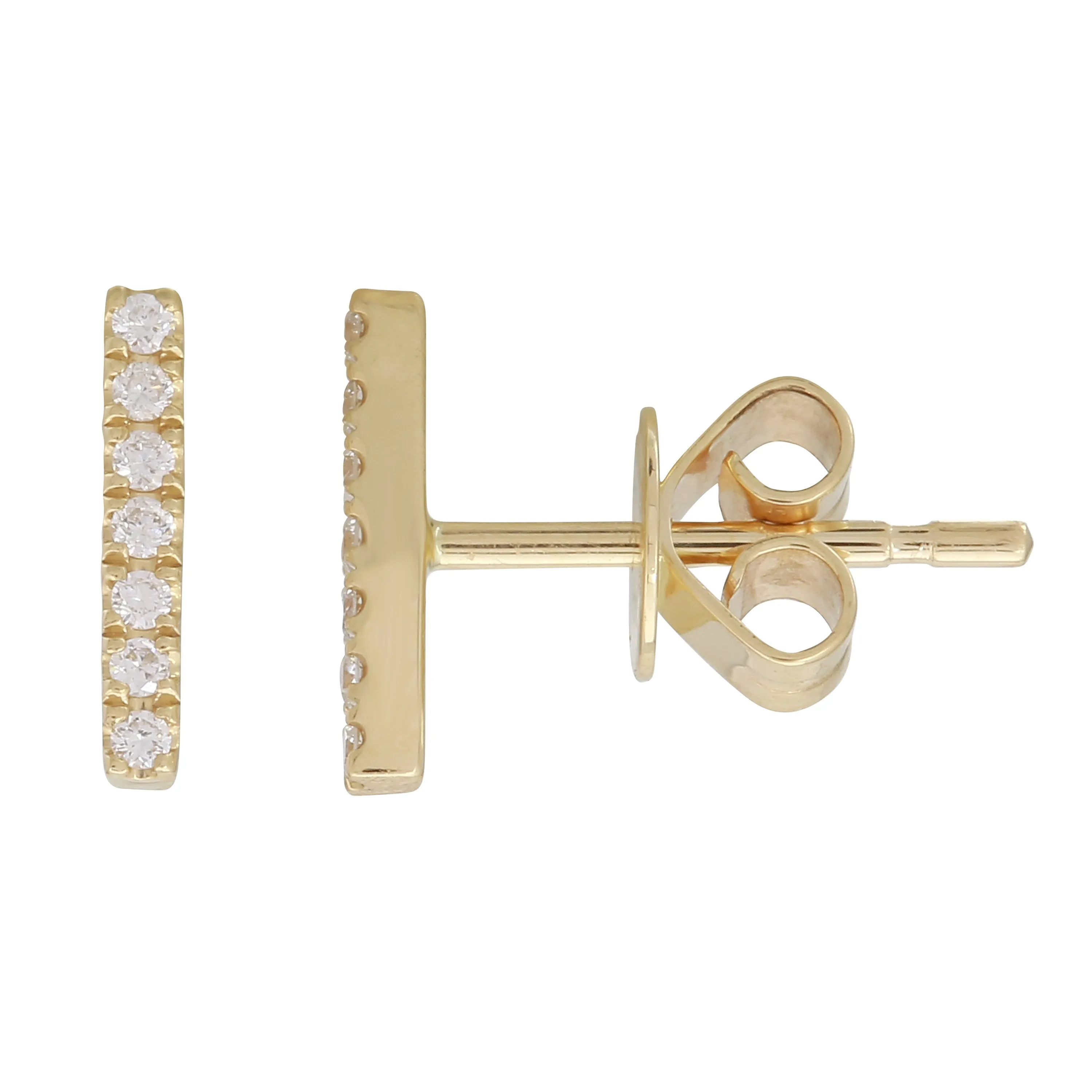 Diamond Bar Studs