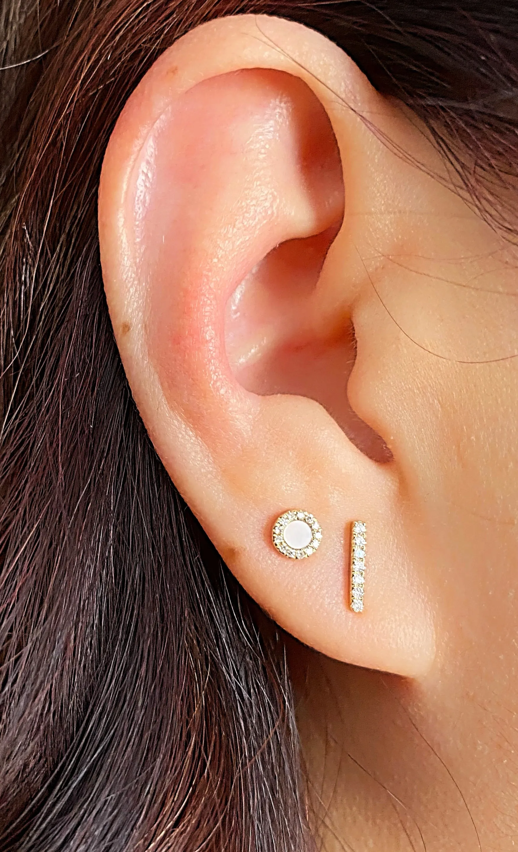Diamond Bar Studs