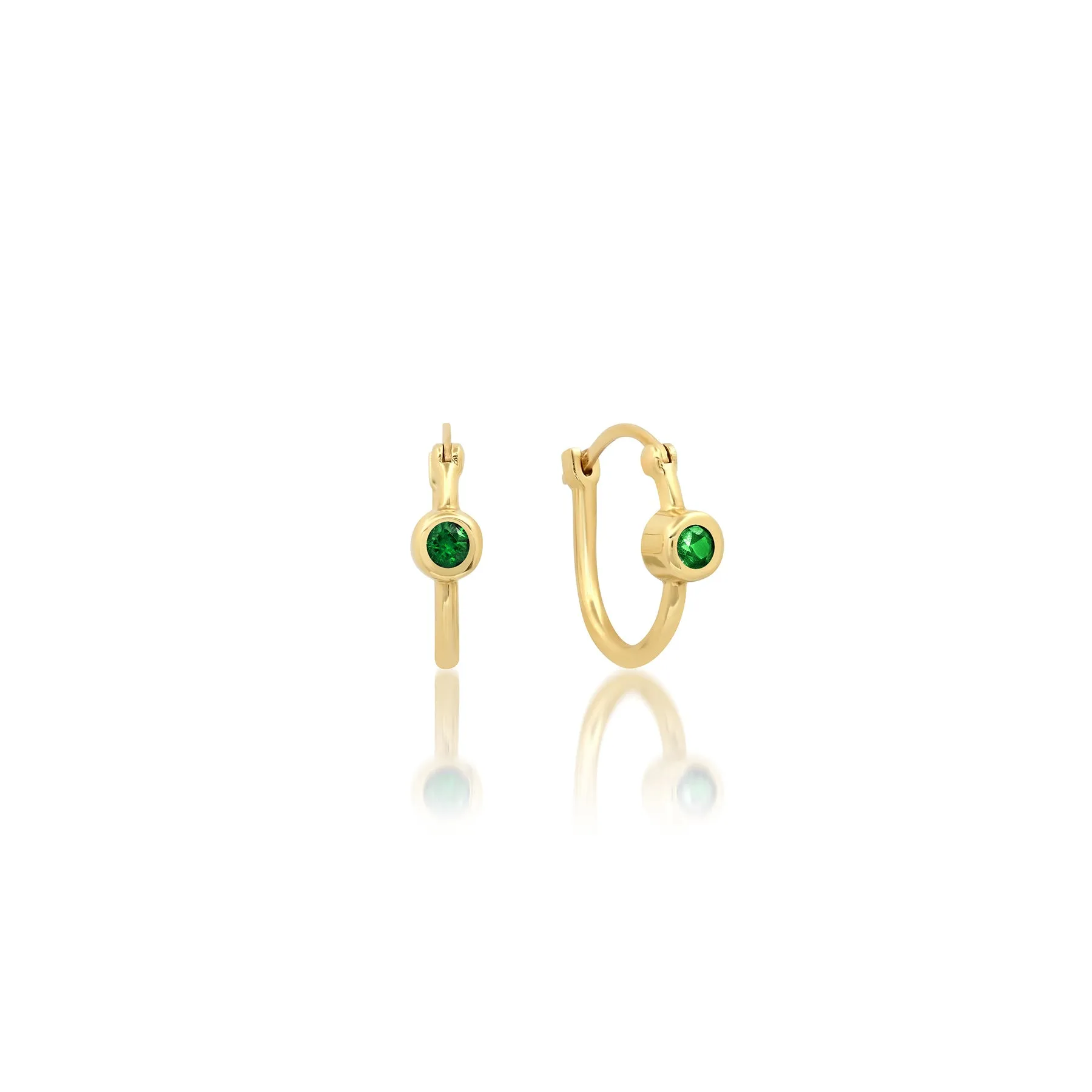 Emerald Elongated Earring