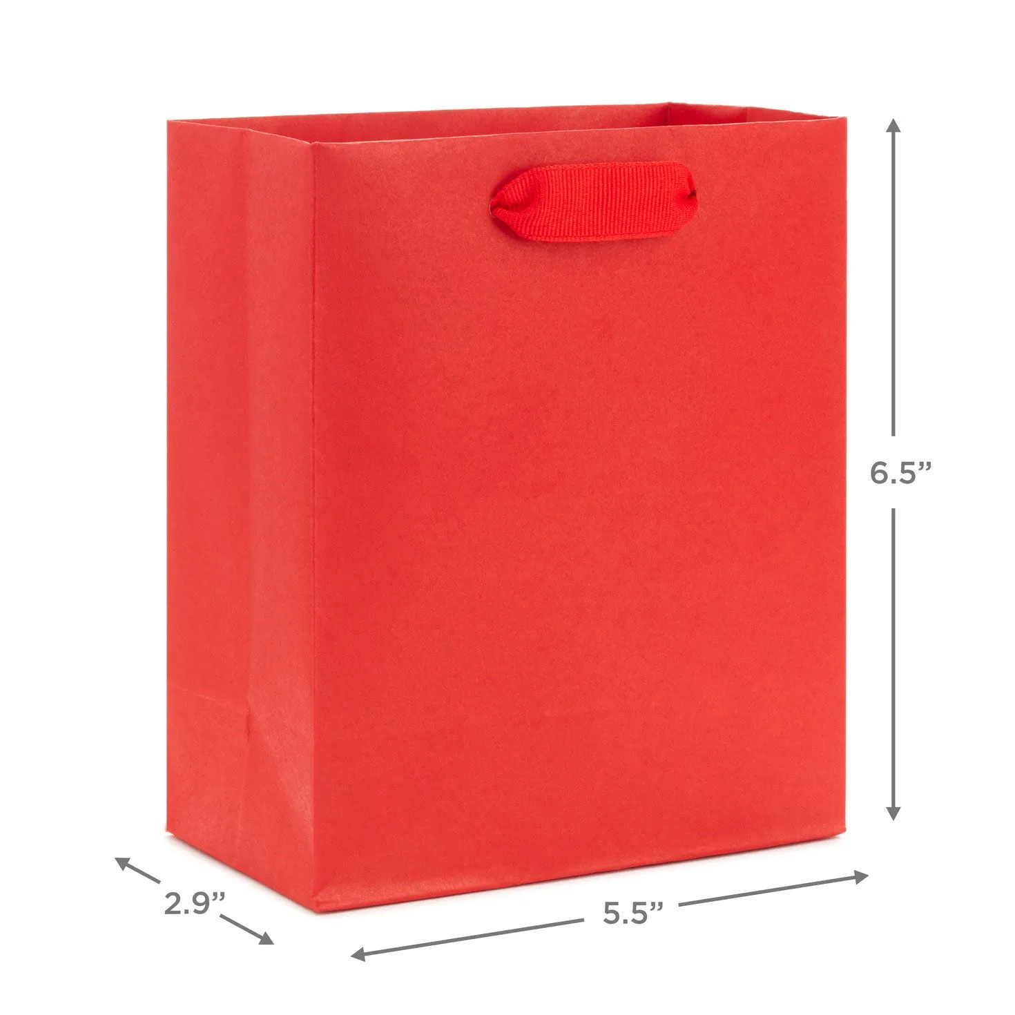 Hallmark 6.5'' Red Small Gift Bag