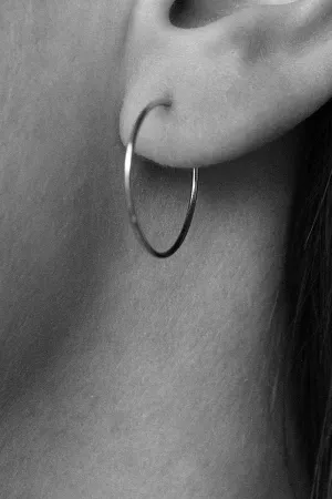 infinity earring hoop sterling silver <br> by Neinties