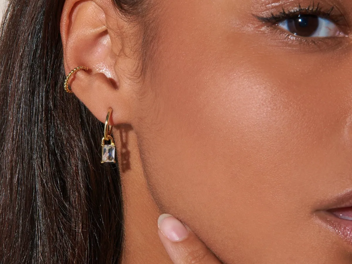 Iris Topaz Hoops