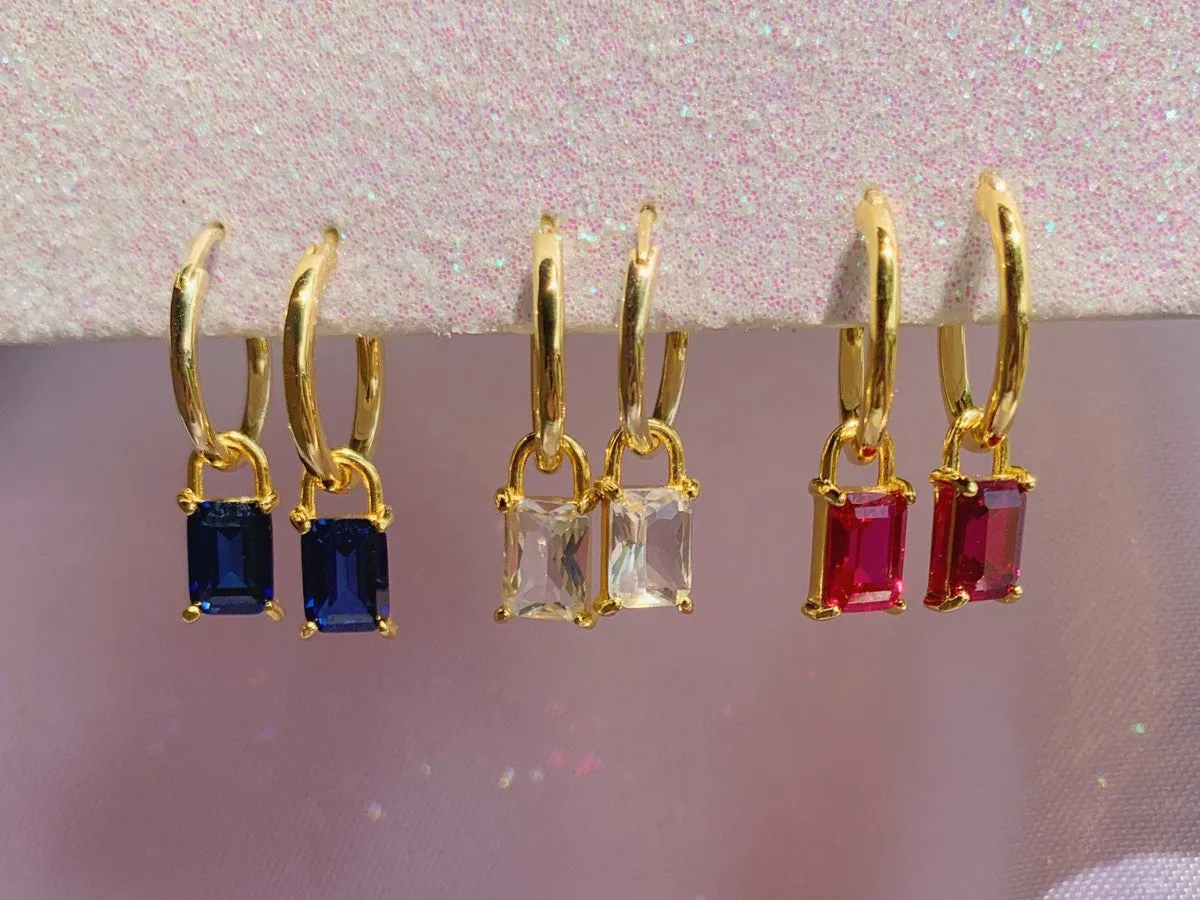 Iris Topaz Hoops