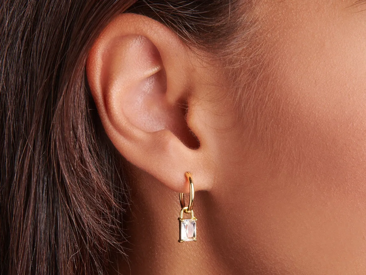 Iris Topaz Hoops