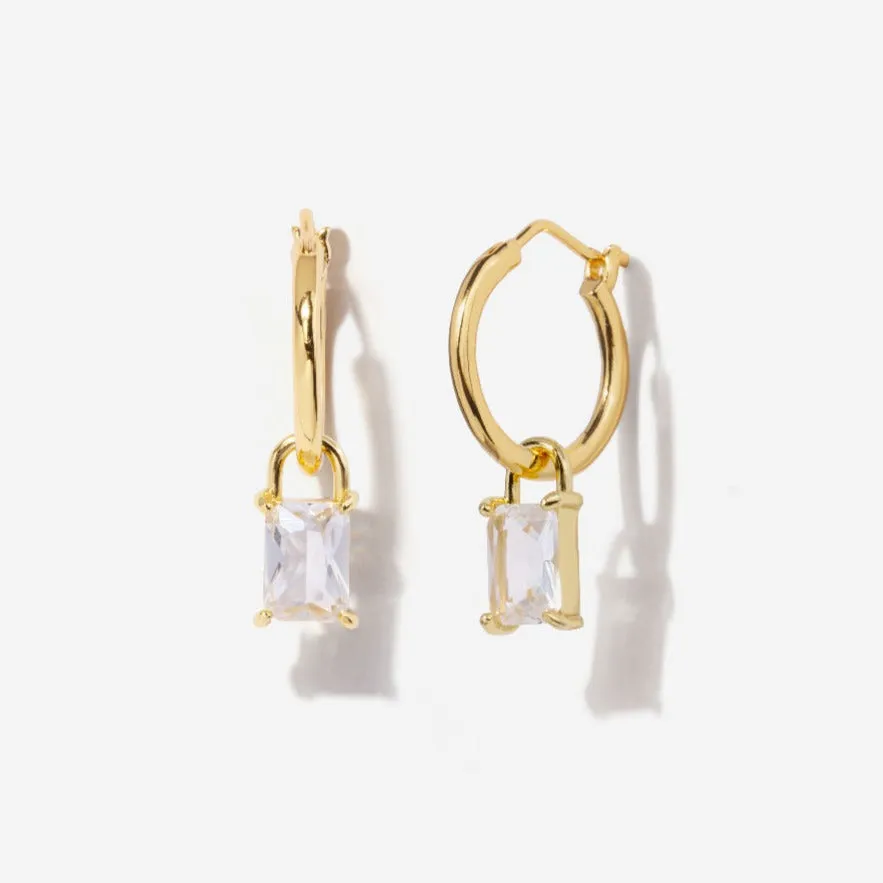 Iris Topaz Hoops