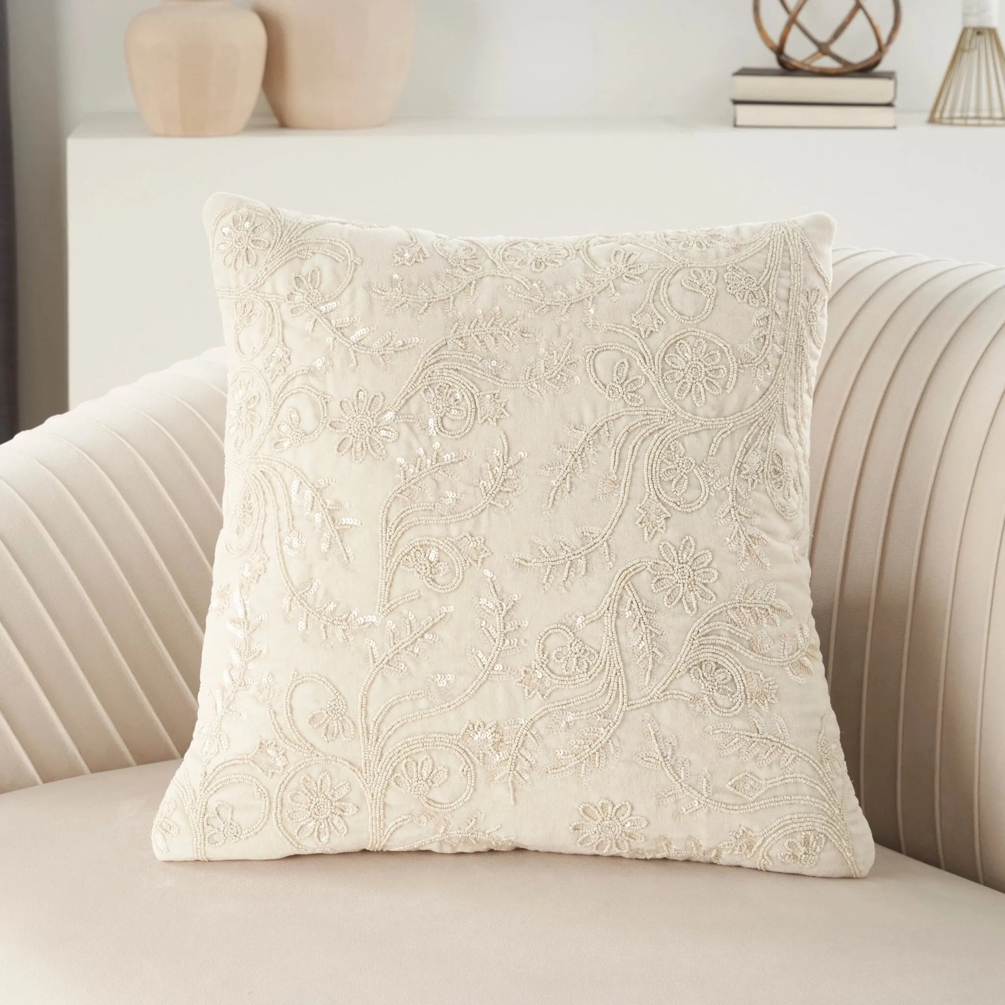 Luminescence Z1610 Cotton Throw Pillow