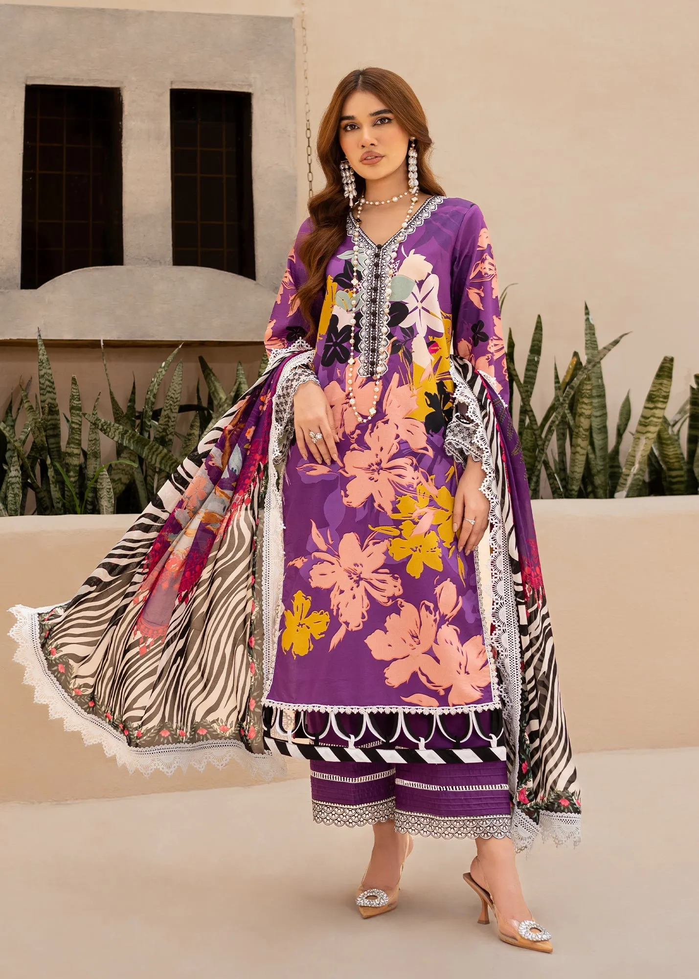 Maria Osama Khan Raya Lawn Collection – Jasper (MR-06)