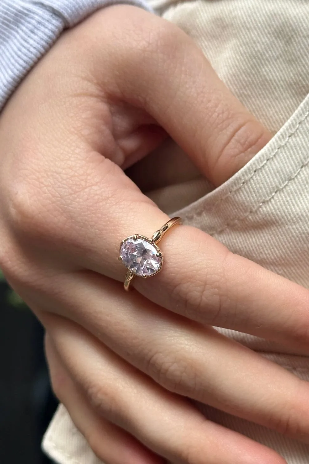 Opal Diamond Ring