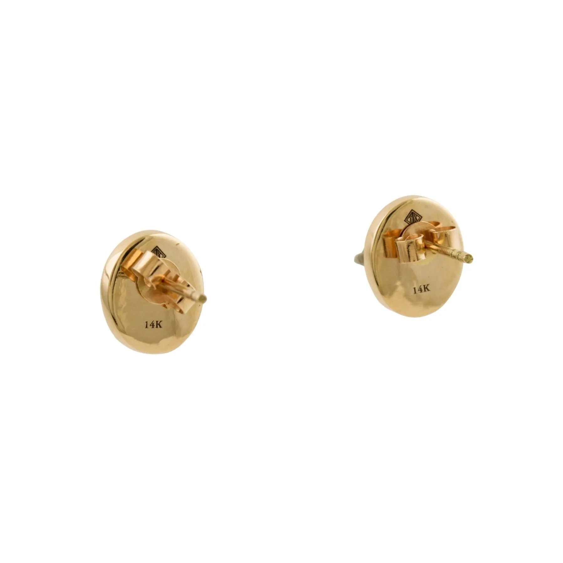 Red Coral 14k Studs