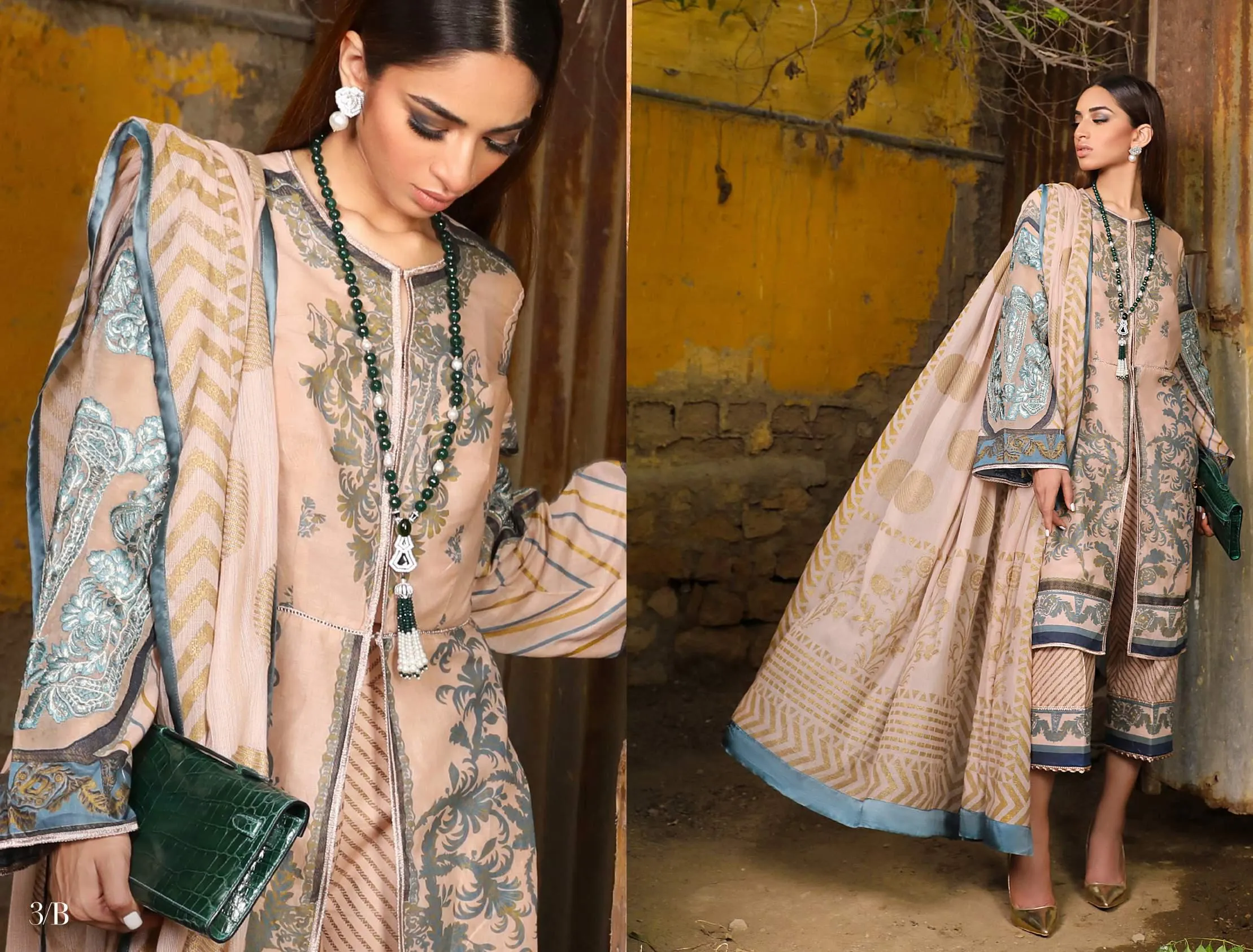 Sana Safinaz Kurnool Lawn Collection 2019 – 3B